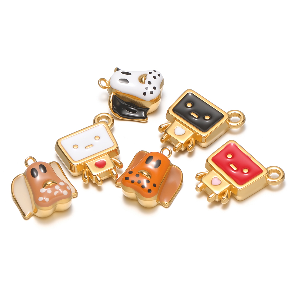 Jewelry Making For Kids - 4 pendentifs en émail en acier