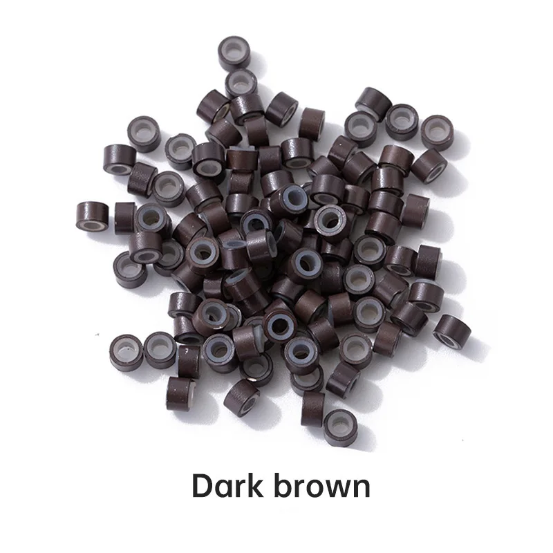 Crimp Bead Tube - 250 pièces Micro anneaux doublés de