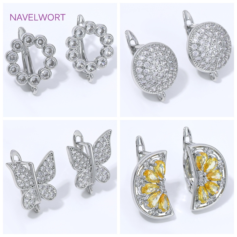 Jewelry Making Pins - Crochets d'oreilles en forme d'éventail plaqués