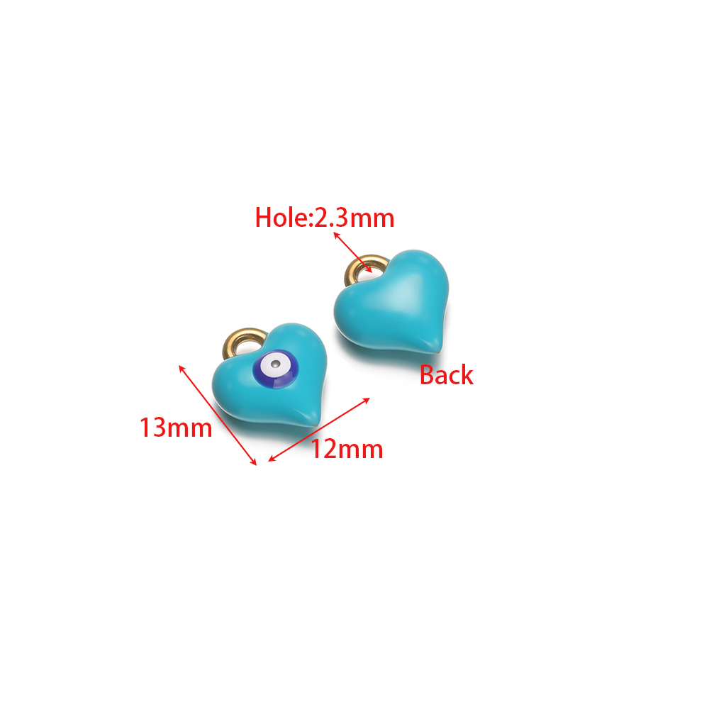5 Breloques Cœur en Émail Acie - Jewelry Making For Kids avis et prix