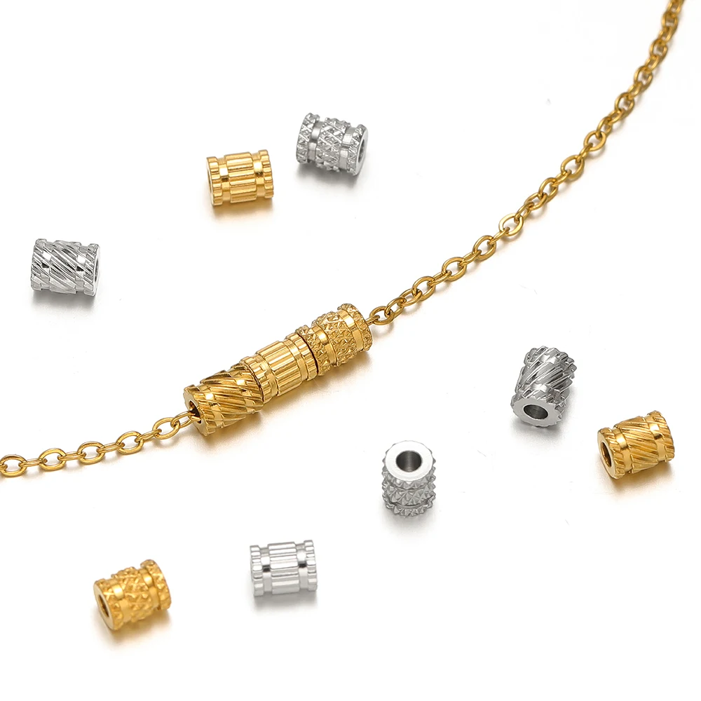 Perles à gros trous en acier i - Crimp Bead Tube avis et prix