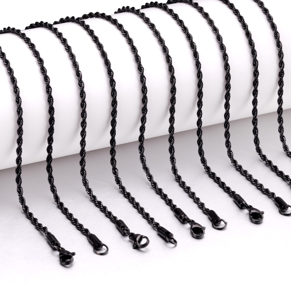 ASONSTEEL – lot de 10 chaînes  - Jewelry Making Singapore avis et prix