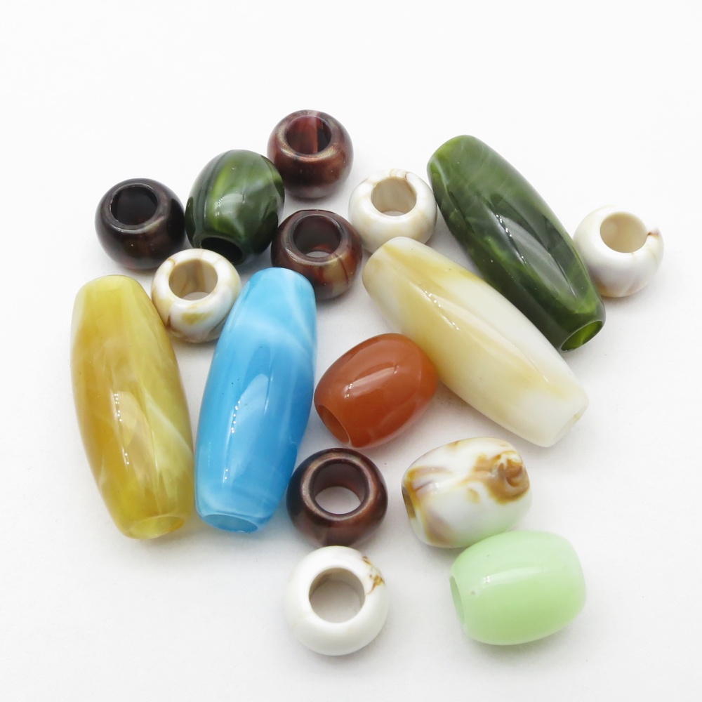 16 pièces mélange Styles acryl - Crimp Bead Tube avis et prix