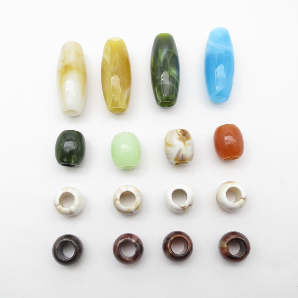 16 pièces mélange Styles acryl - Crimp Bead Tube avis et prix