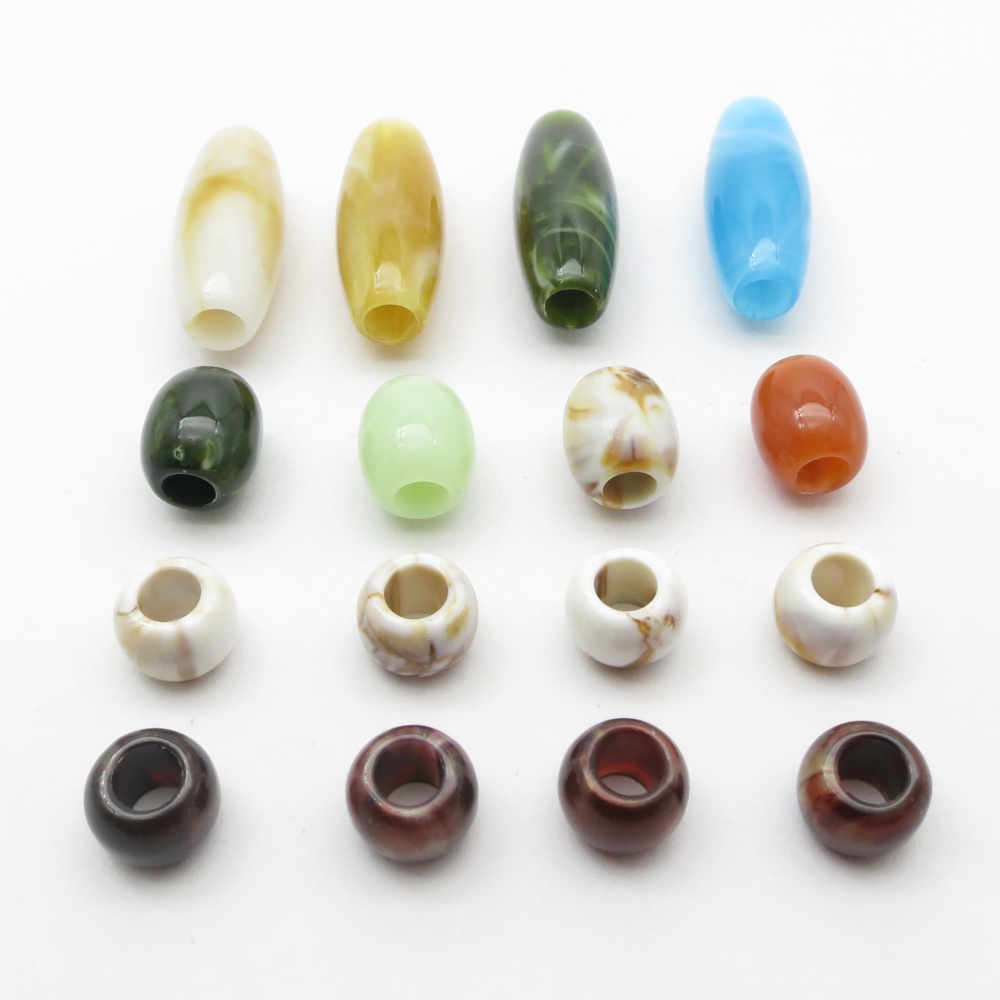 16 pièces mélange Styles acryl - Crimp Bead Tube avis et prix