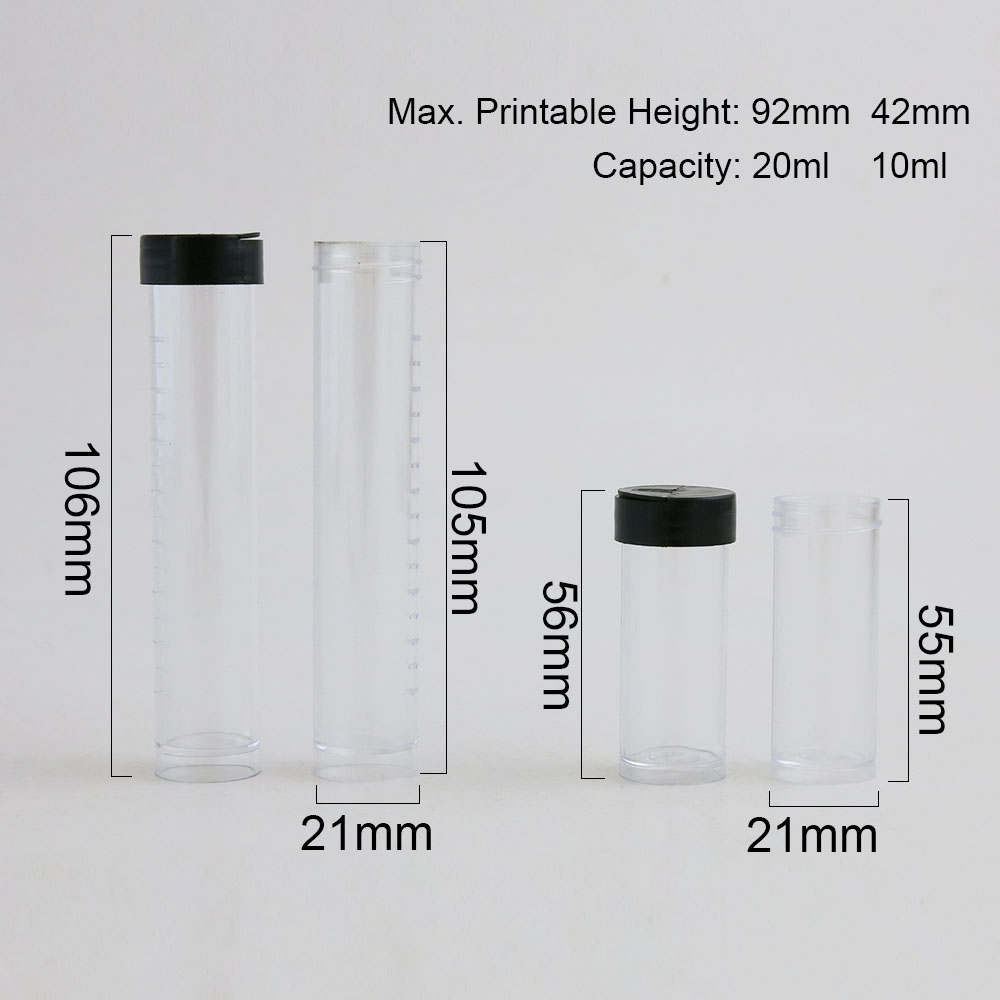 2 tubes en plastique transpare - Crimp Bead Tube avis et prix