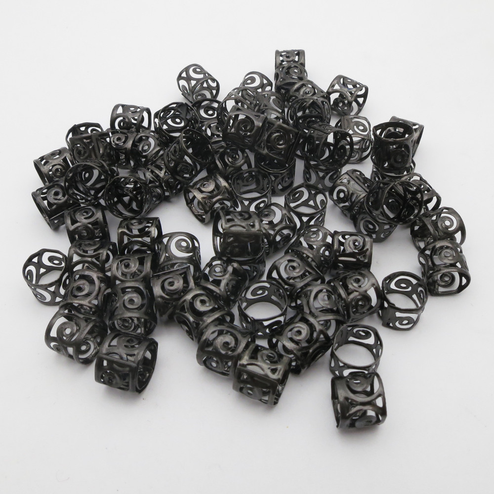 100 perles de cheveux noires r - Crimp Bead Tube avis et prix