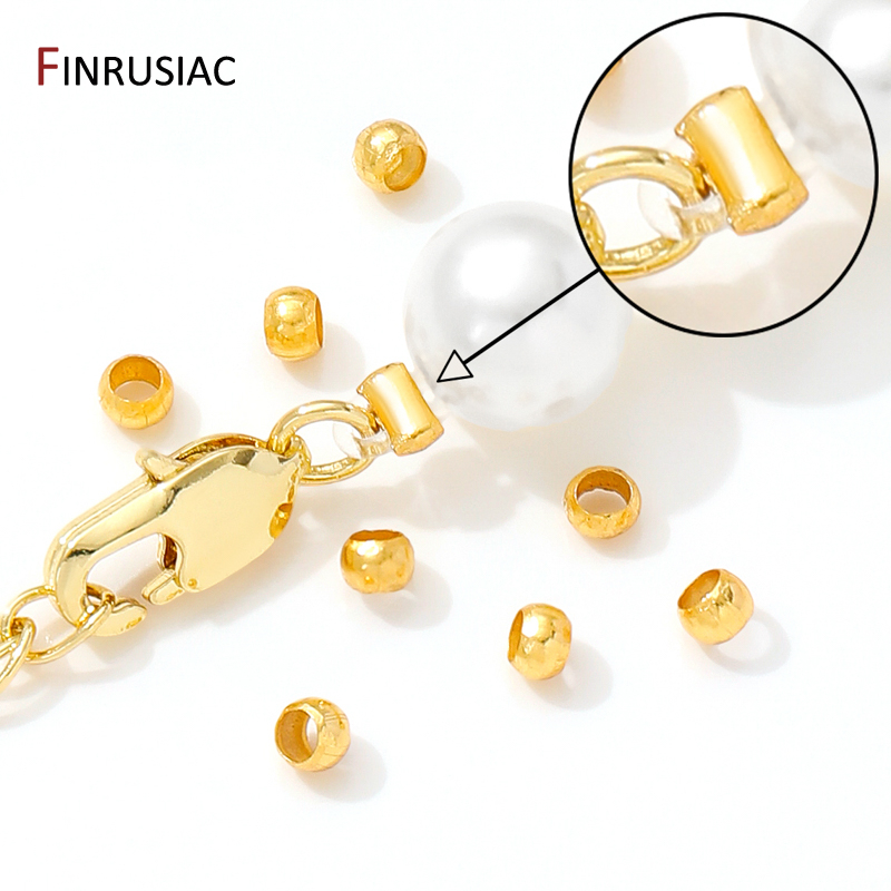 Tube rond en laiton plaqué or  - Crimp Bead Tube avis et prix