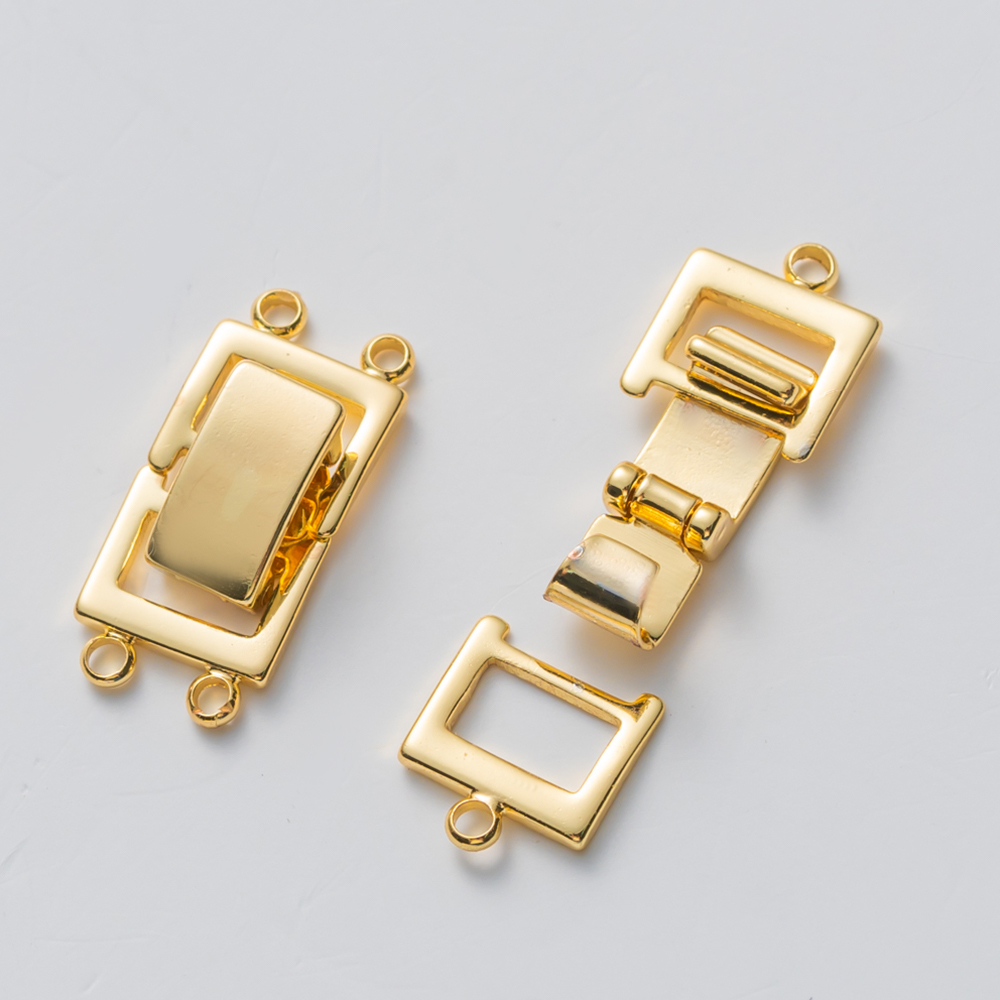Fermoir superposé plaqué or 14 - Jewelry Making Pins avis et prix