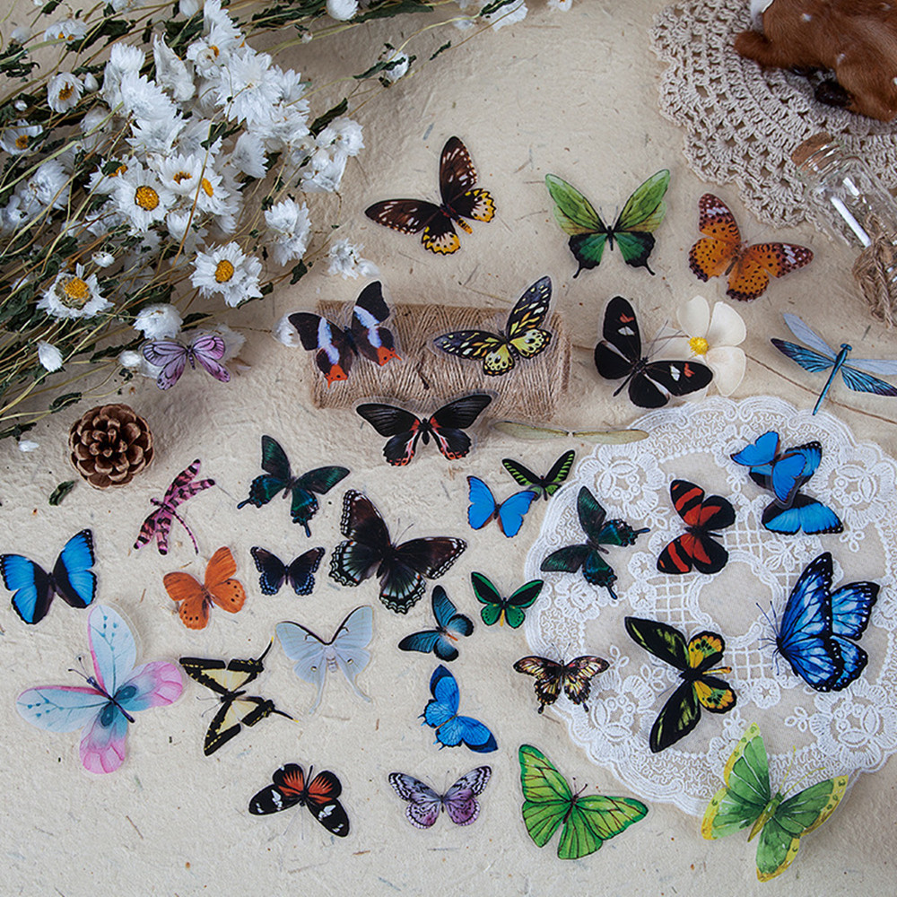 Autocollants papillon en PET,  - Jewelry Making Journal avis et prix