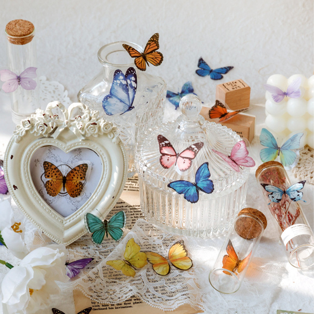 Autocollants papillon en PET,  - Jewelry Making Journal avis et prix